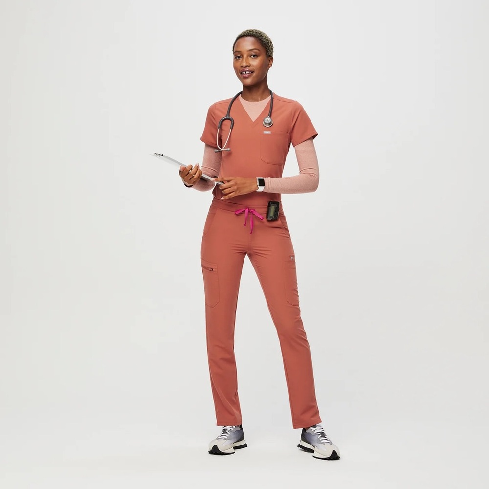 Orange (terracotta) figs tapered set